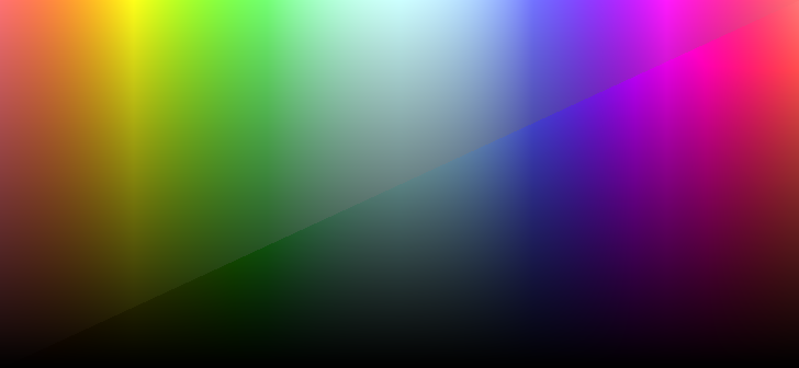 Live:ReMaster color filter: original on the upper left, corrected on the lower right